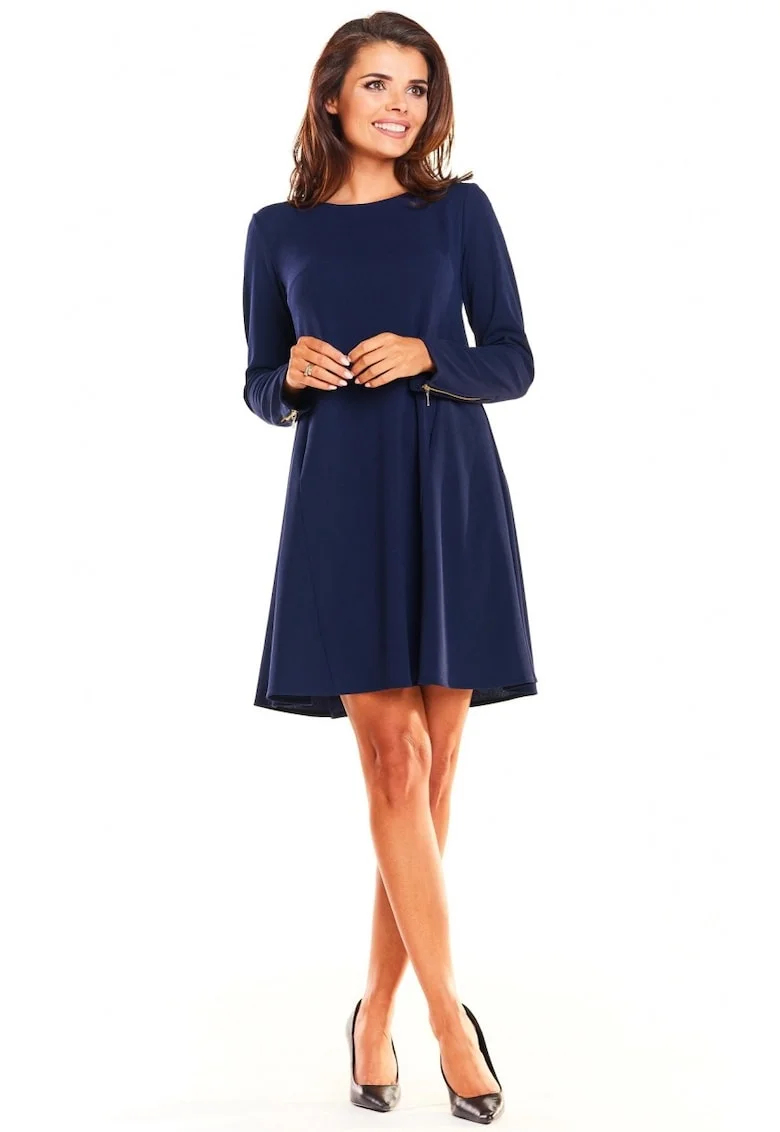 Rochie Rochie dama  poliester, A661, Bleumarin