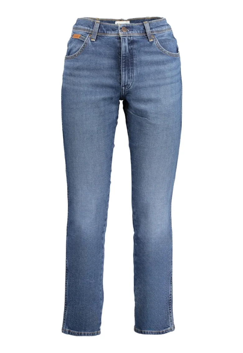 Blugi barbati Larston, cu talie medie si croiala Slim fit, Albastru inchis, Albastru