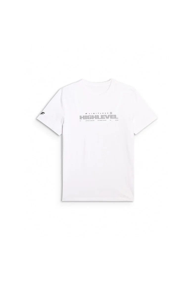 Tricou barbat  bumbac confortabil, alb