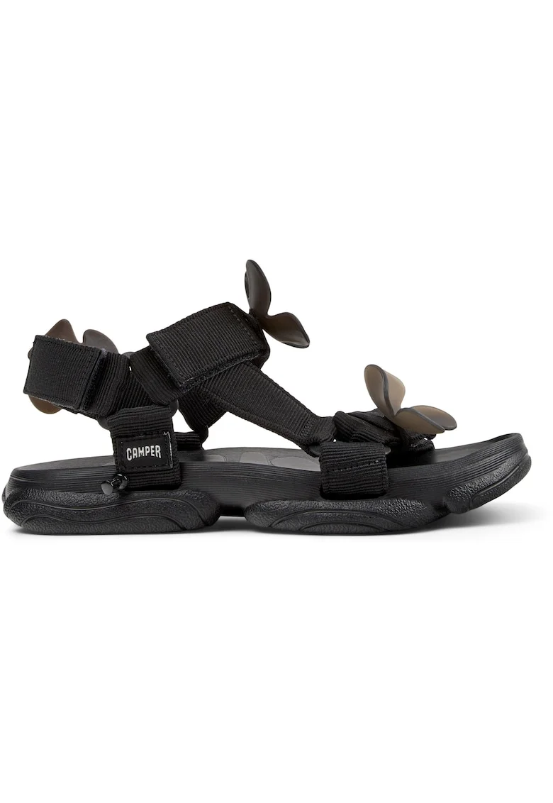 Sandale cu inchidere velcro Karst, Negru inchis