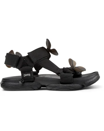 Sandale cu inchidere velcro Karst, Negru inchis