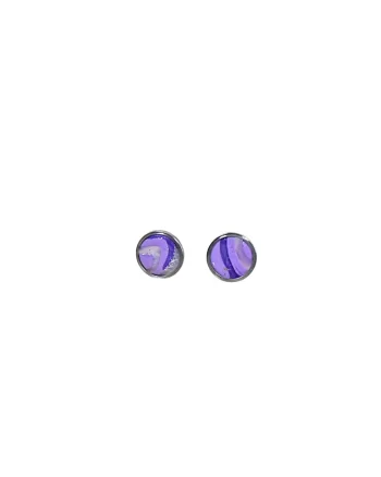 Cercei Koralia, Violet/Argintiu