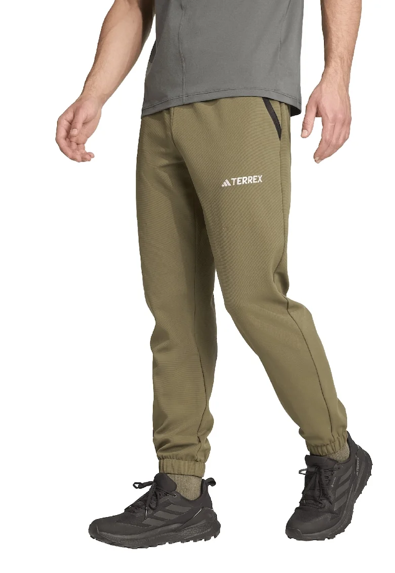 Pantaloni cu logo, pentru drumetii Olistr, Kaki