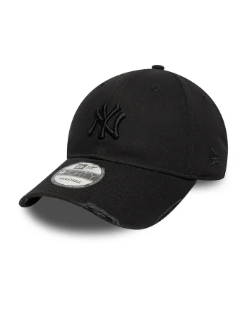 Sapca baseball cu detalii cu aspect deteriorat 9Forty NY Yankees, Negru