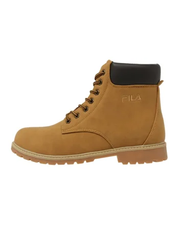 Bocanci de piele ecologica Maverick, Caramel
