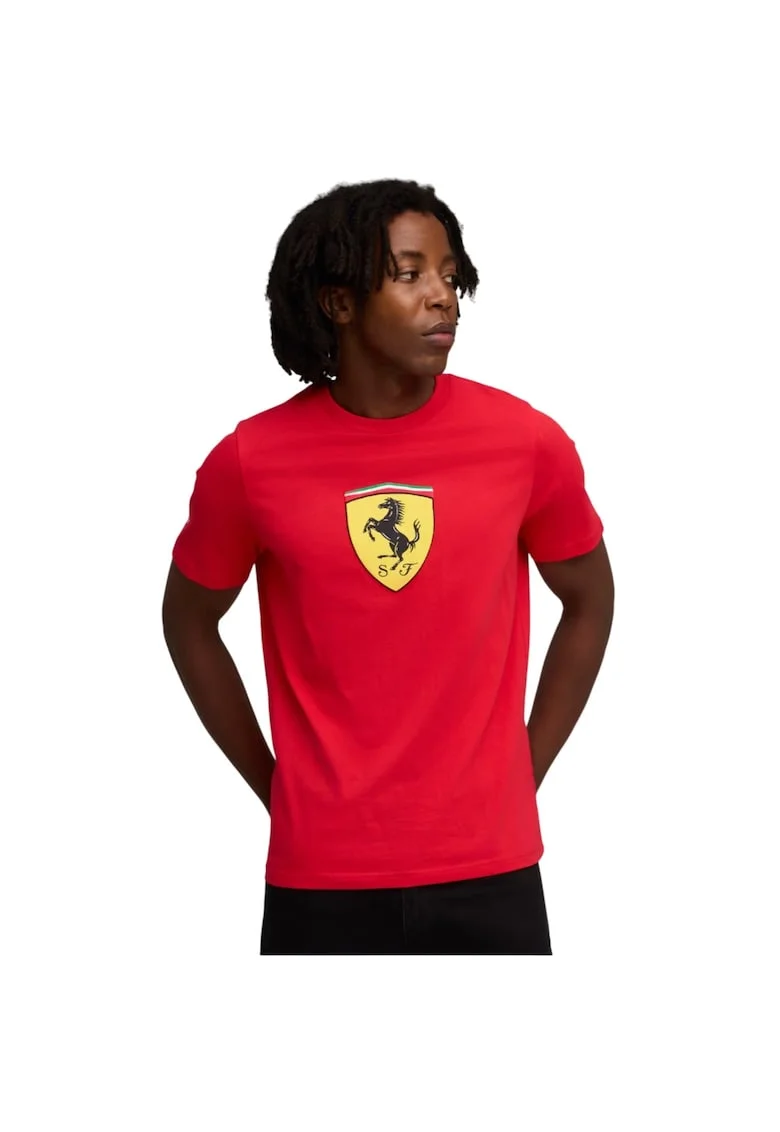 Tricou  Ferrari Sportswear Colored Shield 53320, Rosu