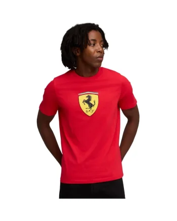 Tricou  Ferrari Sportswear Colored Shield 53320, Rosu