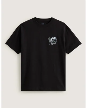Tricou din bumbac cu imprimeu grafic, Negru, Gri deschis,