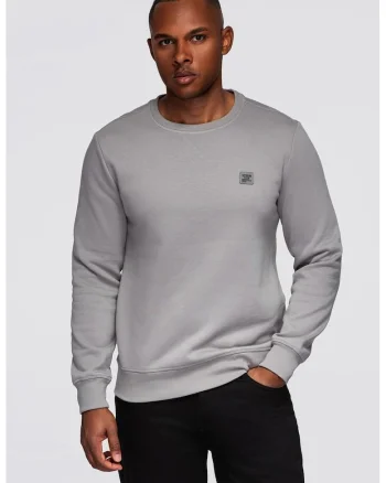 Bluza de trening regular fit din amestec de bumbac, Gri deschis