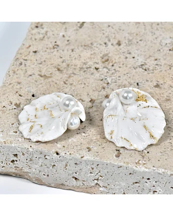 Cercei Alicia, Alb/Auriu