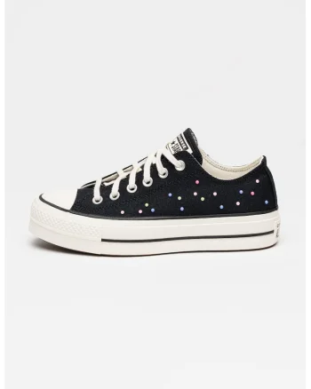 Tenisi low-cut cu talpa flatform Chuck Taylor All Star Lift, Negru