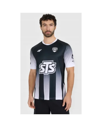 Tricou sport barbati  poliester, alb/negrudwqfq, Alb/Negru