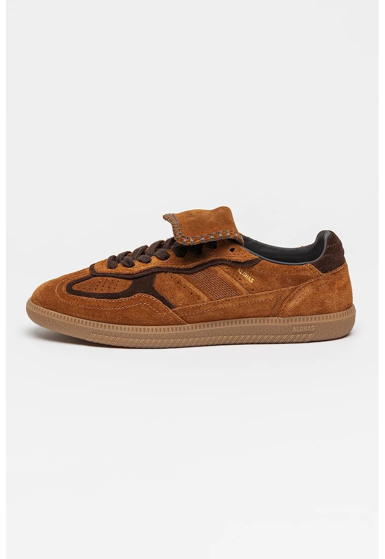 Pantofi sport Tb.490 Club low-cut de piele intoarsa, Caramel