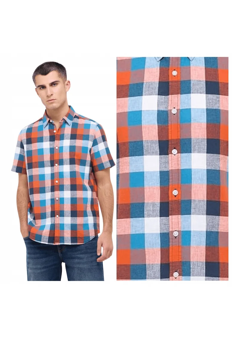 Camasa Barbati,  Berkeley, Regular Fit, Maneci Cu Nasturi, Design Clasic, Bumbac, Multicolor, Multicolor