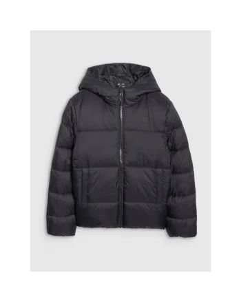 Geaca de puf baieti  neagra, regular, calduroasa
