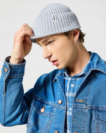 Caciula Barbati,  Sign Off, Regular Fit, Caldura Si Confortabila, Design Clasic, Cu Logo, Bumbac, One Size, Albastru