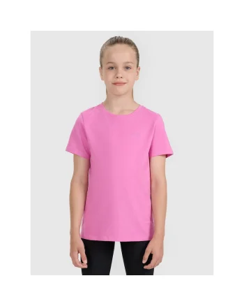 Tricou copii,  oversize, bumbac, roz, pentru fete