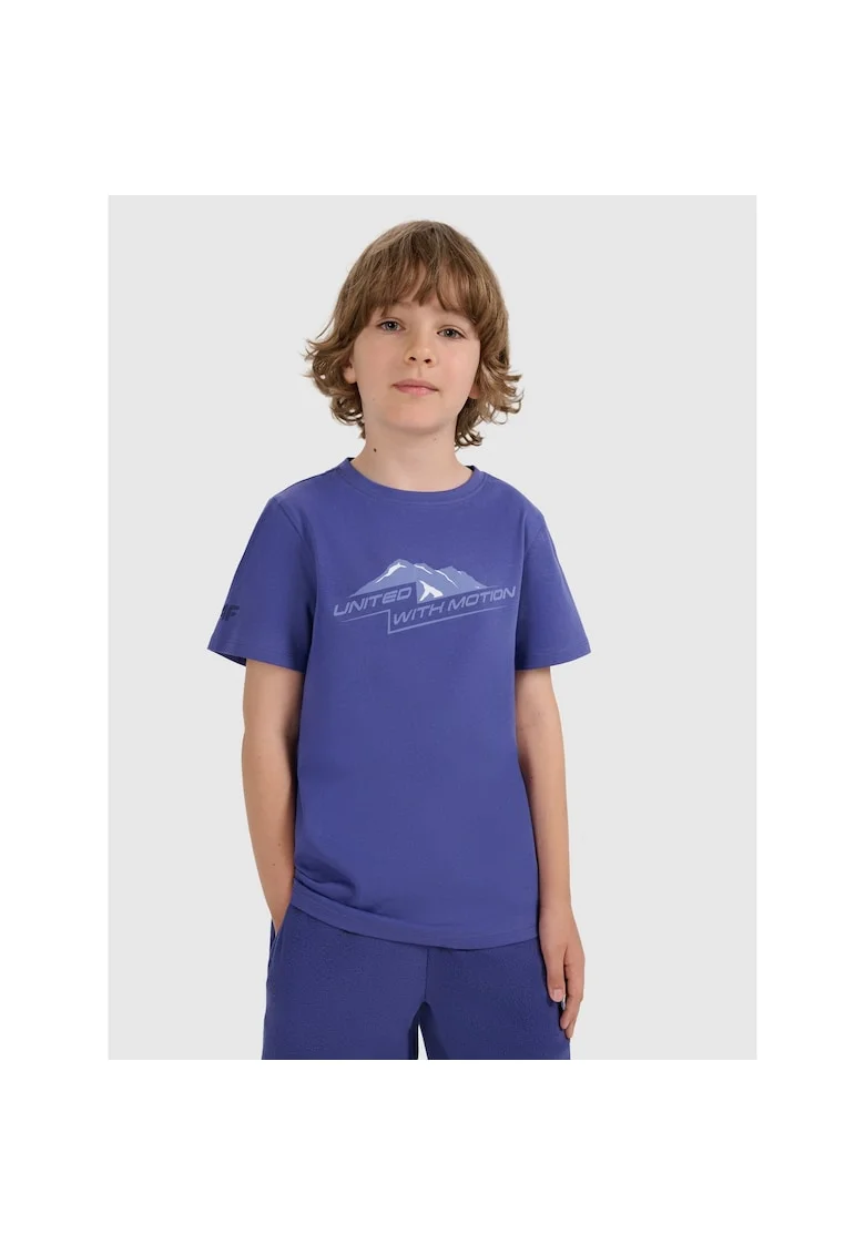 Tricou copii,  bleumarin, bumbac, cu imprimeu, pentru baieti