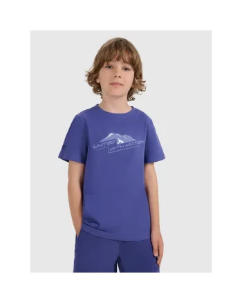 Tricou copii,  bleumarin, bumbac, cu imprimeu, pentru baieti