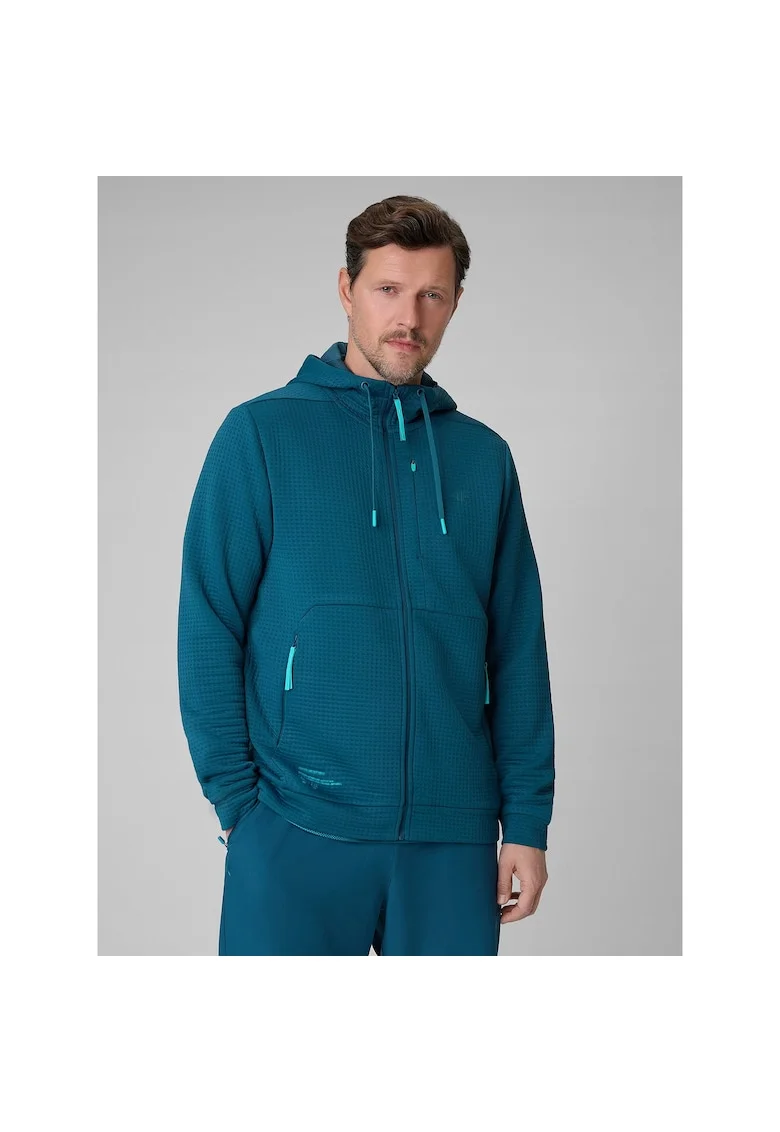 Hanorac sport barbati  bleumarin, tehnologie 4FDry, gluga reglabila