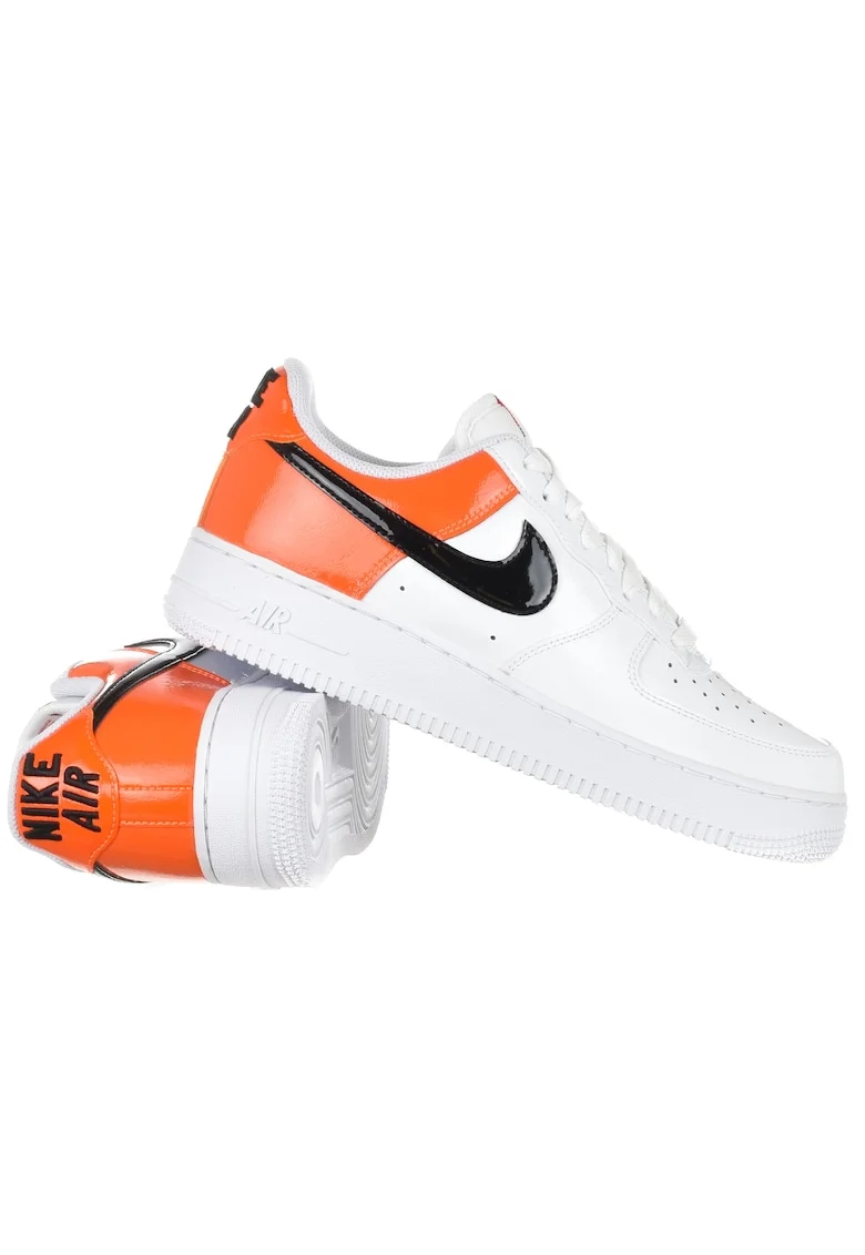 Pantofi  W Air Force 1 pentru femei, Alb, Alb/Portocaliu