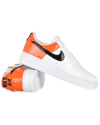 Pantofi  W Air Force 1 pentru femei, Alb, Alb/Portocaliu