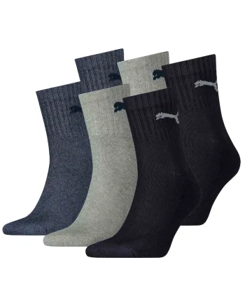 Set de sosete scurte unisex pentru tenis - 6 perechi, Negru/Gri inchis/Bleumarin