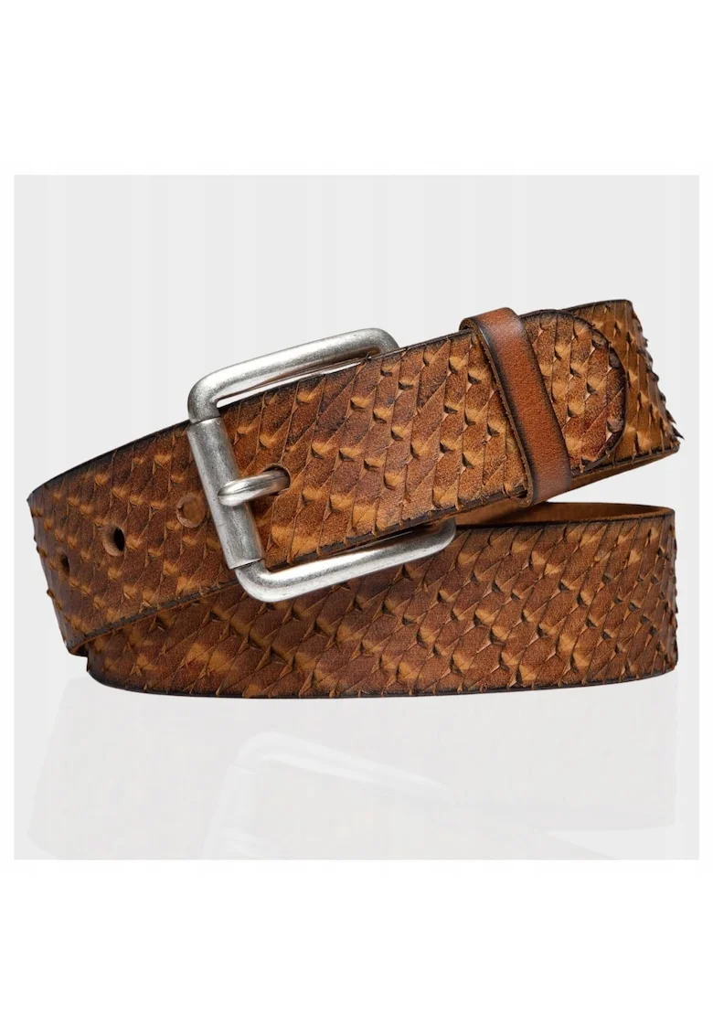 Curea barbati,  100% piele naturala, 85 Cm, maro