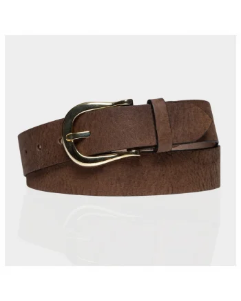 Curea barbati,  95 Cm, piele naturala, maro