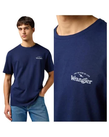 Tricou Barbati,  Graphic Tee, Regular Fit, Decolteu Rotund, Cu Logo, Design Clasic, Maneci Scurti, Bumbac, M INTL, Albastru
