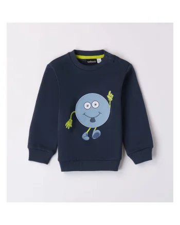 Bluza cu imprimeu pentru baieti,  0.7146, Bleumarin, Verde/Albastru deschis/Bleumarin