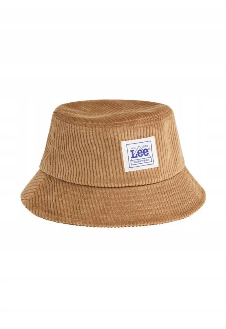 Palarie Bucket Barbati,  Cord WW Bucket Hat, Regular Fit, Utilizare Universala, Design Clasic, Cu Logo, Bumbac, One Size, Maro