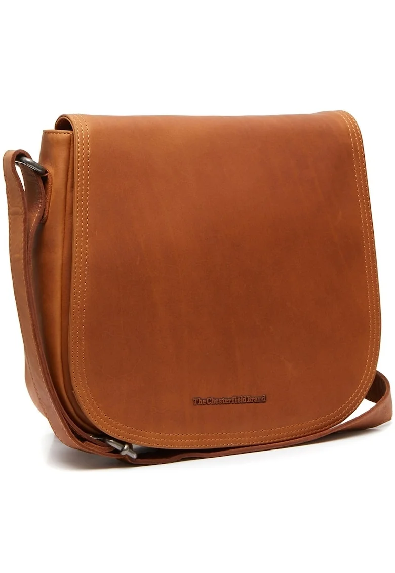 Geanta umar unisex piele naturala, 5.2 litri, Everglades,, Coniac