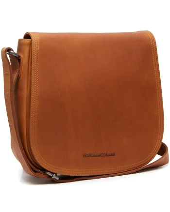 Geanta umar unisex piele naturala, 5.2 litri, Everglades,, Coniac