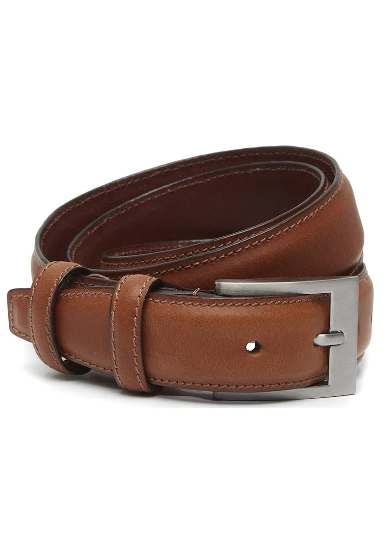 Curea piele naturala coniac, 125 cm, Elliot,  Coniac