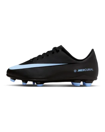 Pantofi Jr. Mercurial Vapor 16 Club cu crampoane, pentru fotbal, Negru/Albastru glaciar