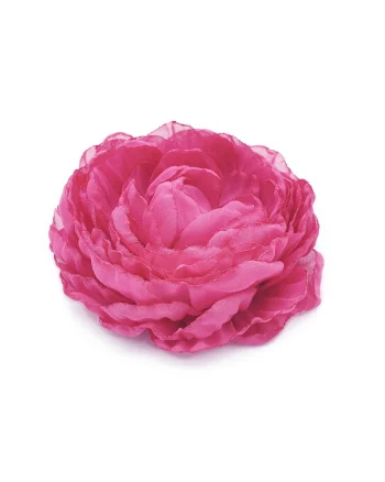 Brosa eleganta bujor,  Scarlett, floare mare din voal roz