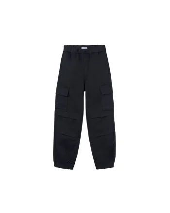 Pantaloni copii  joggery fetita, negrudwqf, Negru