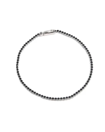 Bratara Tennis Aur Alb,  18K, Diamante Naturale Negre de 3.09 Carate, 7.0 g