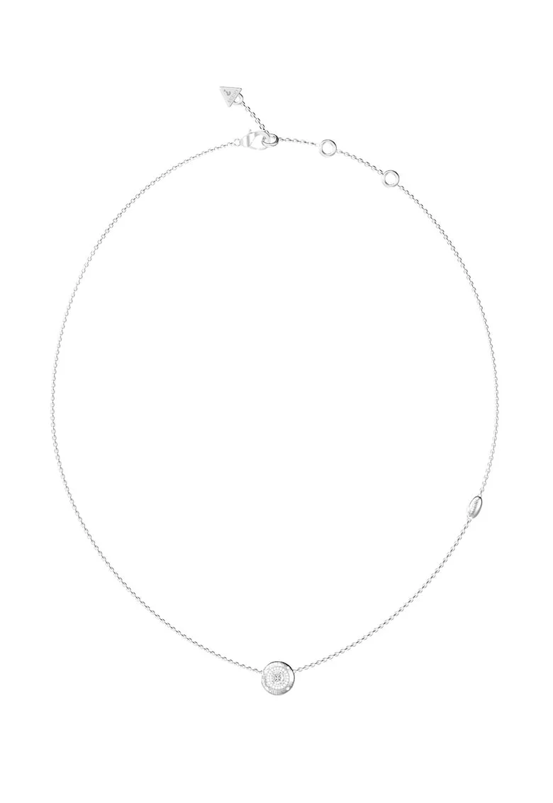 Colier cu zirconia, Argintiu