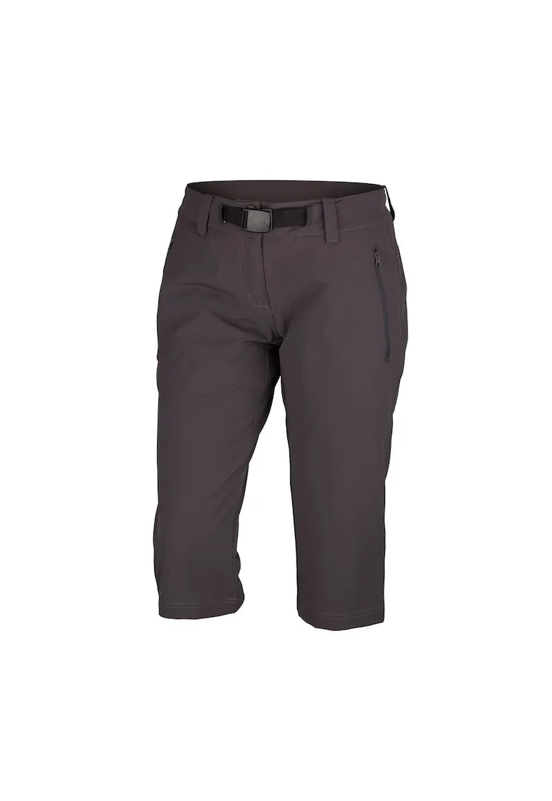 Pantaloni elastici 3/4 regular fit pentru femei Wendy, Gri