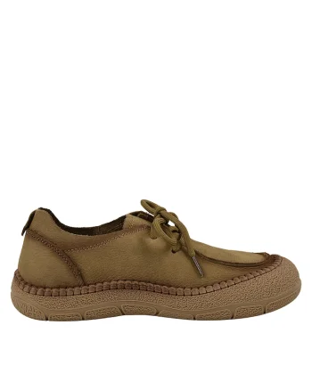 Pantofi casual, dama,  KM5169 bej, piele nabuc, Bej