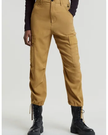 Pantaloni cargo conici, Maro camel