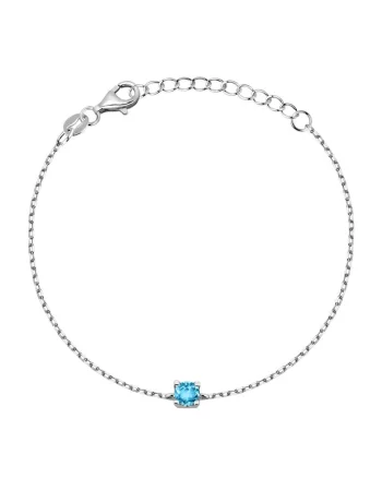 Bratara din argint 925 cu zirconia, Argintiu