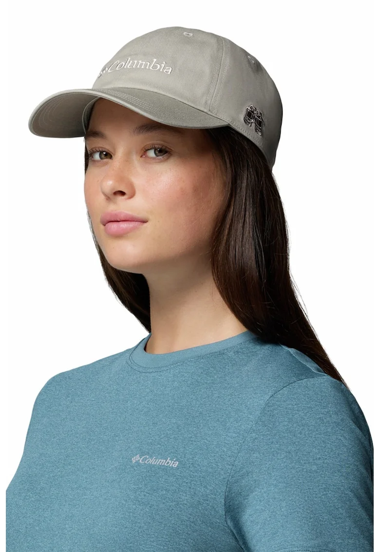 Sapca baseball unisex cu broderie logo pentru drumetii ProVisions, Gri deschis