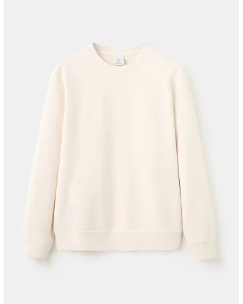 Bluza de trening din bumbac cu maneci cazute, Bej deschis
