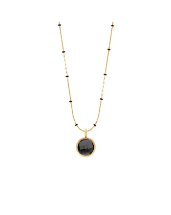 Colier cu cristal placat cu aur 18k