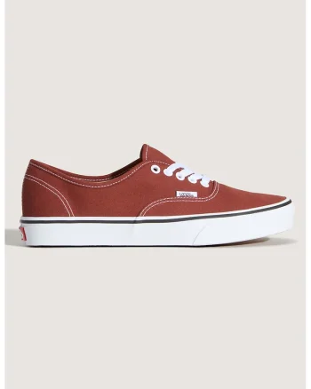 Tenisi canvas cu model unisex Authentic, Maro cognac