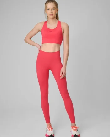 Colanti dama  rosu, fara cusaturi, efect push-up, tehnologie 4F Dry