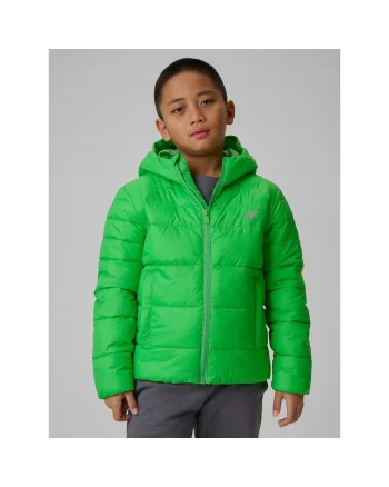 Geaca copii,  verde, hidrofoba, usoara, cu gluga